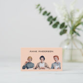 Carte de visite d'assistant administratif (Debout devant)