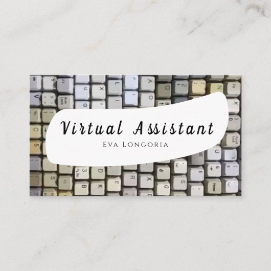 Carte de visite d'assistant virtuel (Devant)