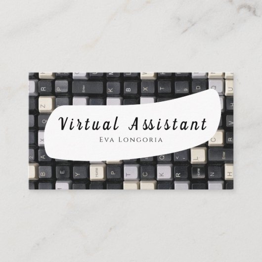 Carte de visite d'assistant virtuel (Devant)