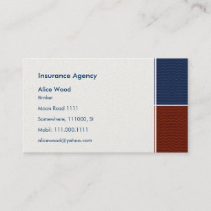 Carte de visite d'assurance