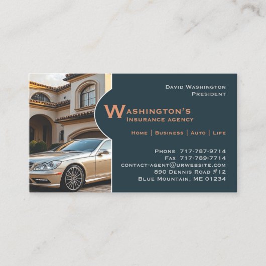 Carte de visite d'assurance (Devant)