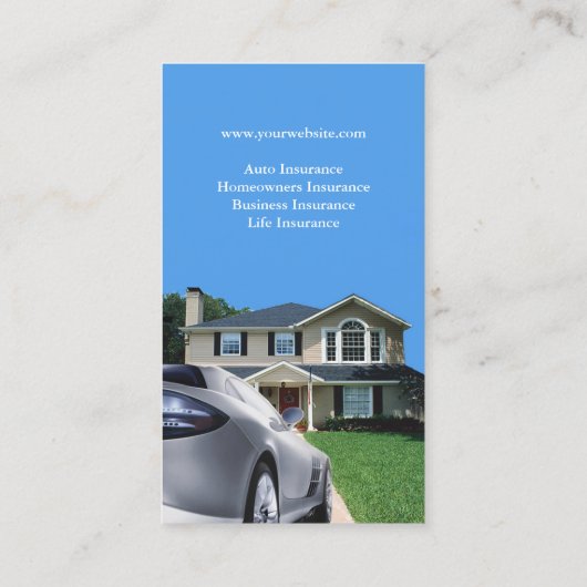 Carte de visite d'assurance (Dos)