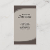 Carte de visite d'assurance maladie (Dos)
