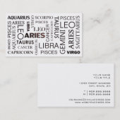 Carte de visite d'ASTROLOGIE (Devant / Derrière)