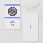 Carte de visite d'astrologie d'horoscope de (Devant / Derrière)