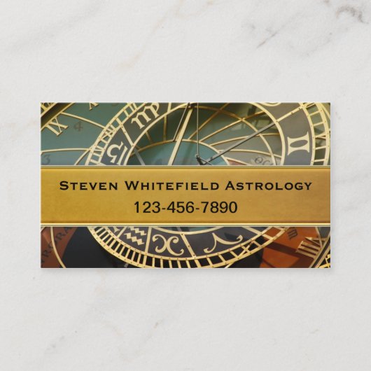 Carte de visite d'astrologue professionnel (Devant)
