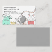 Carte de visite d'astronaute d'enfant pour le (Devant / Derrière)