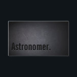 Carte de visite d'astronome noir professionnel<br><div class="desc">Carte de visite d'astronome professionnel Black Out.</div>