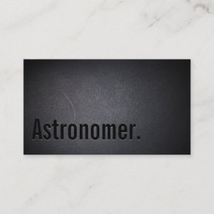 Carte de visite d'astronome noir professionnel