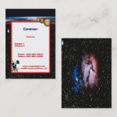 Carte de visite d'astronomie (Devant / Derrière)