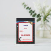 Carte de visite d'astronomie (Debout devant)