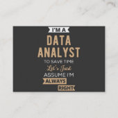 Carte De Visite Data Analyst (Devant)