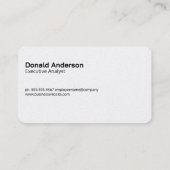 Carte De Visite Data Chart Graphs | Analysis Logo (Dos)