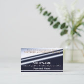 Carte de visite d'atelier de carrosserie automatiq (Debout devant)