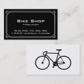 Carte de visite d'atelier de réparations de vélo (Devant / Derrière)