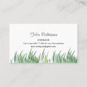 Carte de visite d'atterrissage sans estimation de (Dos)