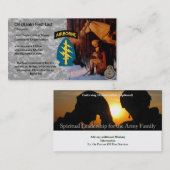 Carte de visite d'aumônier (prière de George (Devant / Derrière)