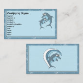 Carte de visite dauphin (Devant / Derrière)