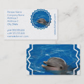 Carte De Visite Dauphin aimable (Devant / Derrière)