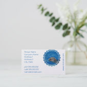 Carte De Visite Dauphin aimable (Debout devant)