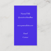 Carte De Visite Dauphin et arc-en-ciel (Dos)