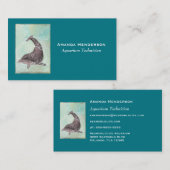 Carte De Visite Dauphin se balançant dans l'eau verte d'Aqua (Devant / Derrière)