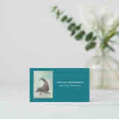 Carte De Visite Dauphin se balançant dans l'eau verte d'Aqua (Debout devant)