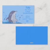 Carte De Visite Dauphin Splash (Devant / Derrière)