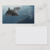 Carte De Visite Dauphins (Devant / Derrière)