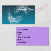 Carte De Visite Dauphins Abstraits en jeu (Devant / Derrière)