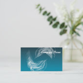 Carte De Visite Dauphins Abstraits en jeu (Debout devant)