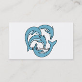 Carte De Visite Dauphins bleus entourant Thunder_Cove (Dos)