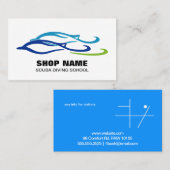 Carte De Visite Dauphins jumeaux (Devant / Derrière)