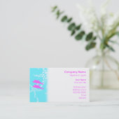 Carte De Visite Dauphins roses (Debout devant)