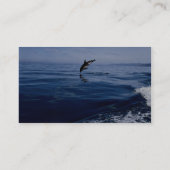 Carte De Visite Dauphins sombres, vue de côté, piqué de nez (Dos)