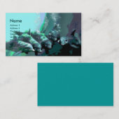 Carte De Visite Dauphins souriants (Devant / Derrière)