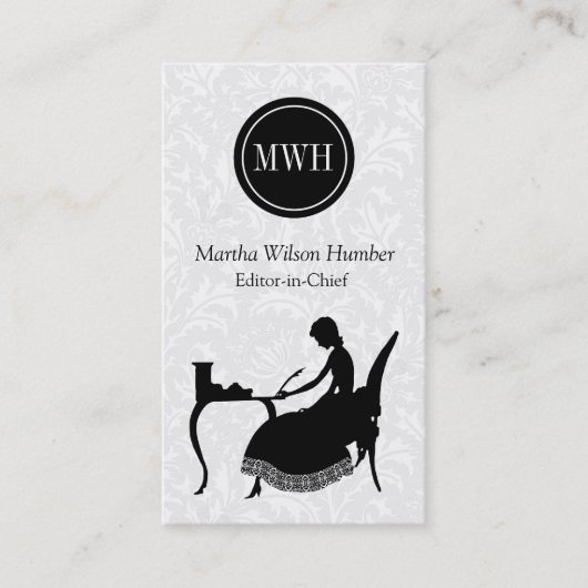 Carte de visite d'auteur (Devant)