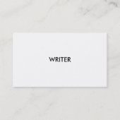 Carte de visite d'auteur (Dos)