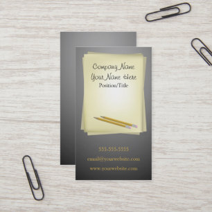 Carte de visite d'auteur