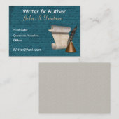 Carte de visite d'auteur/auteur (Devant / Derrière)
