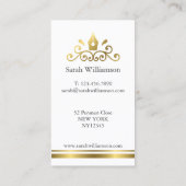 Carte de visite d'auteur/auteur (Dos)