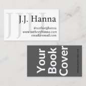 Carte de visite d'auteur classique avec couverture (Devant / Derrière)