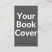 Carte de visite d'auteur classique avec couverture (Dos)