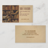 carte de visite d'auteur d'auteur de livre de (Devant / Derrière)