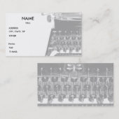 CARTE DE VISITE d'AUTEUR d'AUTEUR de machine à (Devant / Derrière)