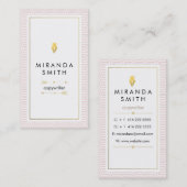 Carte de visite d'auteur d'auteur - géométrique (Devant / Derrière)