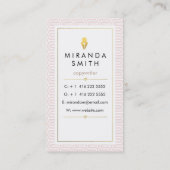 Carte de visite d'auteur d'auteur - géométrique (Dos)