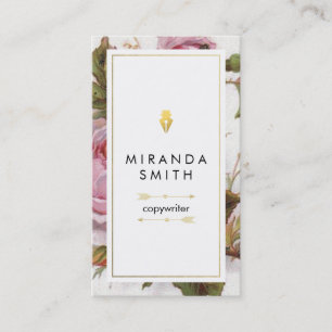 Carte de visite d'auteur d'auteur - géométrique