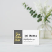 Carte de visite d'auteur personnalisable (Debout devant)