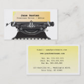 Carte de visite d'auteur/rédacteur/auteurs (Devant / Derrière)